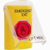 SS2227EX-EN STI Yellow Indoor Only Flush or Surface Weather Resistant Momentary (Illuminated) with Red Lens Stopper Station with EMERGENCY EXIT Label English