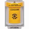 Show product details for SS2230LD-EN STI Yellow Indoor/Outdoor Flush Key-to-Reset Stopper Station with LOCKDOWN Label English
