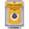 SS2233EX-EN STI Yellow Indoor/Outdoor Flush Key-to-Activate Stopper Station with EMERGENCY EXIT Label English