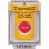 Show product details for SS2245PS-EN STI Yellow Indoor/Outdoor Flush w/ Horn Momentary (Illuminated) Stopper Station with FUEL PUMP SHUT DOWN Label English