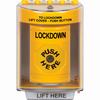 Show product details for SS2270LD-EN STI Yellow Indoor/Outdoor Surface Key-to-Reset Stopper Station with LOCKDOWN Label English