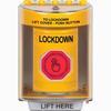 SS2277LD-EN STI Yellow Indoor/Outdoor Surface Weather Resistant Momentary (Illuminated) with Red Lens Stopper Station with LOCKDOWN Label English