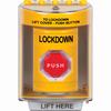 SS2279LD-EN STI Yellow Indoor/Outdoor Surface Turn-to-Reset (Illuminated) Stopper Station with LOCKDOWN Label English