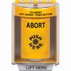 SS2280AB-EN STI Yellow Indoor/Outdoor Surface w/ Horn Key-to-Reset Stopper Station with ABORT Label English
