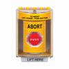 SS2282AB-EN STI Yellow Indoor/Outdoor Surface w/ Horn Key-to-Reset (Illuminated) Stopper Station with ABORT Label English
