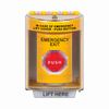 SS2282EX-EN STI Yellow Indoor/Outdoor Surface w/ Horn Key-to-Reset (Illuminated) Stopper Station with EMERGENCY EXIT Label English