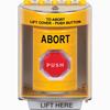 SS2285AB-EN STI Yellow Indoor/Outdoor Surface w/ Horn Momentary (Illuminated) Stopper Station with ABORT Label English