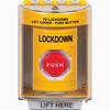 Show product details for SS2289LD-EN STI Yellow Indoor/Outdoor Surface w/ Horn Turn-to-Reset (Illuminated) Stopper Station with LOCKDOWN Label English