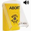 SS22A0AB-EN STI Yellow Indoor Only Flush or Surface w/ Horn Key-to-Reset Stopper Station with ABORT Label English