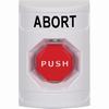 SS2302AB-EN STI White No Cover Key-to-Reset (Illuminated) Stopper Station with ABORT Label English