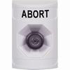 SS2303AB-EN STI White No Cover Key-to-Activate Stopper Station with ABORT Label English