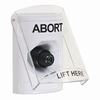 SS2323AB-EN STI White Indoor Only Flush or Surface Key-to-Activate Stopper Station with ABORT Label English