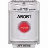 SS2339AB-EN STI White Indoor/Outdoor Flush Turn-to-Reset (Illuminated) Stopper Station with ABORT Label English