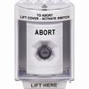 SS2383AB-EN STI White Indoor/Outdoor Surface w/ Horn Key-to-Activate Stopper Station with ABORT Label English