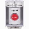 SS2389AB-EN STI White Indoor/Outdoor Surface w/ Horn Turn-to-Reset (Illuminated) Stopper Station with ABORT Label English