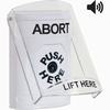 SS23A0AB-EN STI White Indoor Only Flush or Surface w/ Horn Key-to-Reset Stopper Station with ABORT Label English