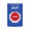 SS2404AB-EN STI Blue No Cover Momentary Stopper Station with ABORT Label English