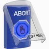 SS2426AB-EN STI Blue Indoor Only Flush or Surface Momentary (Illuminated) with Blue Lens Stopper Station with ABORT Label English