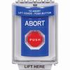 SS2432AB-EN STI Blue Indoor/Outdoor Flush Key-to-Reset (Illuminated) Stopper Station with ABORT Label English
