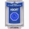 SS2437AB-EN STI Blue Indoor/Outdoor Flush Weather Resistant Momentary (Illuminated) with Blue Lens Stopper Station with ABORT Label English
