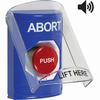 SS24A1AB-EN STI Blue Indoor Only Flush or Surface w/ Horn Turn-to-Reset Stopper Station with ABORT Label English
