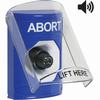 SS24A3AB-EN STI Blue Indoor Only Flush or Surface w/ Horn Key-to-Activate Stopper Station with ABORT Label English