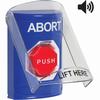 SS24A5AB-EN STI Blue Indoor Only Flush or Surface w/ Horn Momentary (Illuminated) Stopper Station with ABORT Label English