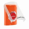 SS25A5NT-ES STI Orange Indoor Only Flush or Surface w/ Horn Momentary (Illuminated) Stopper Station with No Text Label Spanish