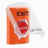SS25A9XT-EN STI Orange Indoor Only Flush or Surface w/ Horn Turn-to-Reset (Illuminated) Stopper Station with EXIT Label English