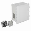 EP201608-O3 STI Polycarbonate Enclosure with NEMA 3R Filte Fan w/ Filter Vent 20 x 16 x 8, Opaque - Non-Returnable