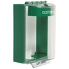 STI-13210CG STI Universal Stopper Dome Cover Surface Mount and Hood - Custom Label - Green - Non-Returnable