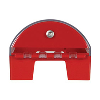 STI-13210FR STI Universal Stopper Dome Cover Surface Mount and Hood - Fire Label - Red