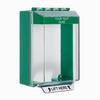 STI-14210CG STI Universal Stopper Low Profile Cover Surface Mount and Hood - Custom Label - Green - Non-Returnable
