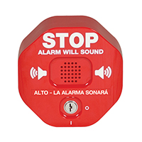 STI-6400 STI Exit Stopper Multifunction Door Alarm - Red