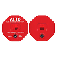 STI-6403-ES STI Exit Stopper Multifunction Door Alarm with Remote Horn - Red - Spanish
