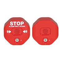 STI-6403 STI Exit Stopper Multi Function Door Alarm with Remote Horn - Red