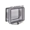 STI-7510D STI Polycarbonate Enclosure with External Key Lock and Open Conduit Back Box for Surface Mount Applications - Clear