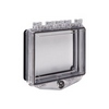 STI-7510E STI Polycarbonate Enclosure with Open Backbox for Flush Mount Applications and Exterior Key Lock - Clear