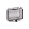 STI-7510F STI Polycarbonate Enclosure with Enclosed Back Box and Exterior Key Lock - Clear