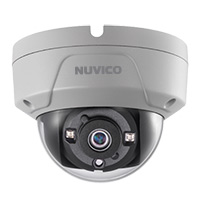 TCH-2M-OV2 Nuvico 2.8mm 30FPS @ 1080p Outdoor IR Day/Night Vandal Dome HD-TVI/HD-CVI/AHD/Analog Security Camera 12VDC