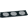 TFP3 Middle Atlantic Fan Panel for 3 Fans, Black Textured Finish
