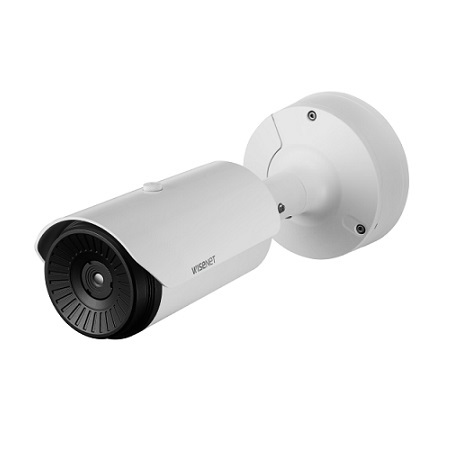 TNO-3010T Hanwha Techwin 2.7mm 30FPS @ 320 x 240 Outdoor Uncooled Thermal IP Security Camera 12VDC/24VAC/PoE