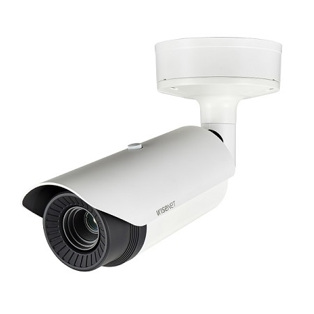 TNO-4040T Hanwha Techwin 19mm 30FPS @ 640 x 480 Outdoor Uncooled Thermal IP Security Camera 12VDC/24VAC/POE