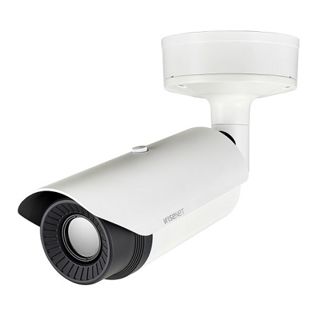 TNO-4050T Hanwha Techwin 35mm 30FPS @ 640 x 480 Outdoor Uncooled Thermal IP Security Camera 12VDC/24VAC/POE