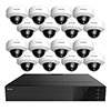 TNP3208AI-8MLOV16 Nuvico Xcel Series 32 Channel 4K NVR Kit 256Mbps Max Throughput - 8TB Built-in 16 Port PoE and 16 x 8MP 2.8~12mm Motorized Outdoor IR Vandal Dome IP Security Cameras