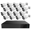 TNP3216AI-5MLB16 Nuvico Xcel Series 32 Channel NVR Kit 256Mbps Max Throughput - 16TB Built-in 16 Port PoE and 16 x 5MP 2.8mm Outdoor IR Bullet IP Security Cameras