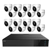TNP3216AI-5MLE16 Nuvico Xcel Series 32 Channel NVR Kit 256Mbps Max Throughput - 16TB Built-in 16 Port PoE and 16 x 5MP 2.8mm Outdoor IR Eyeball IP Security Cameras