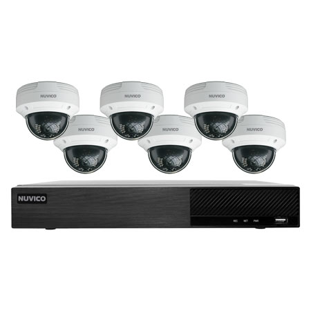 [DISCONTINUED] TNP84-4MOV6 Nuvico Xcel Series 8 Channel NVR Kit 50Mbps Max Throughput - 4TB Built-in 8 Port PoE and 6 x 4MP 2.8mm Outdoor IR Vandal Dome IP Security Cameras