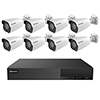 TNP84-5MLB8 Nuvico Xcel Series 8 Channel NVR Kit 50Mbps Max Throughput - 4TB Built-in 8 Port PoE and 8 x 5MP 2.8mm Outdoor IR Bullet IP Security Cameras