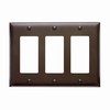TP263-15 Legrand On-Q Decorator Openings Three Gang Brown - 15 Pack